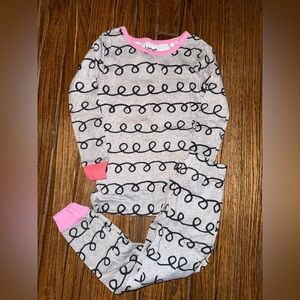 Toddler Gray Squiggle Pajamas